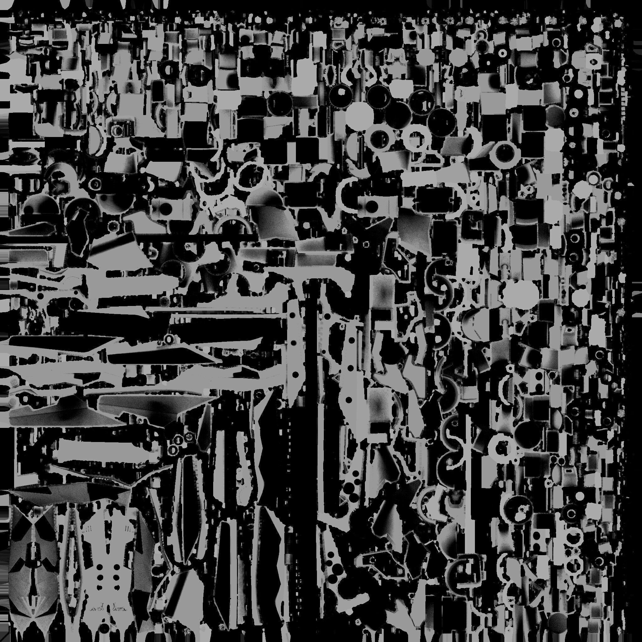 Futuristic War Mech robot Fully Rigged Low-poly 3D model_26