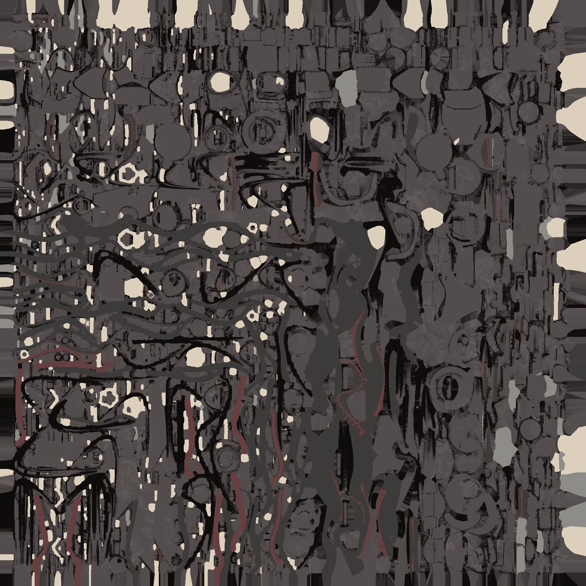 Futuristic War Mech robot Fully Rigged Low-poly 3D model_17