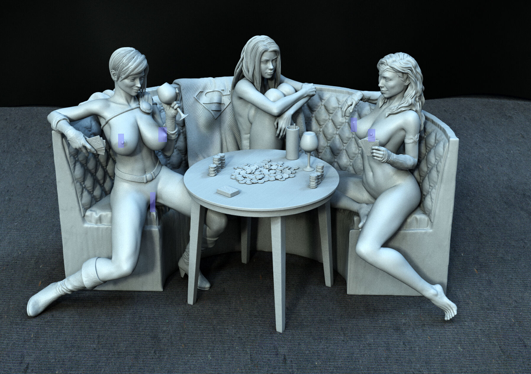 Poker strip stl models 3D print model_3