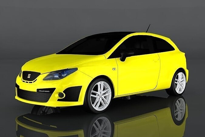 Seat Ibiza Cupra Low-poly 3D model