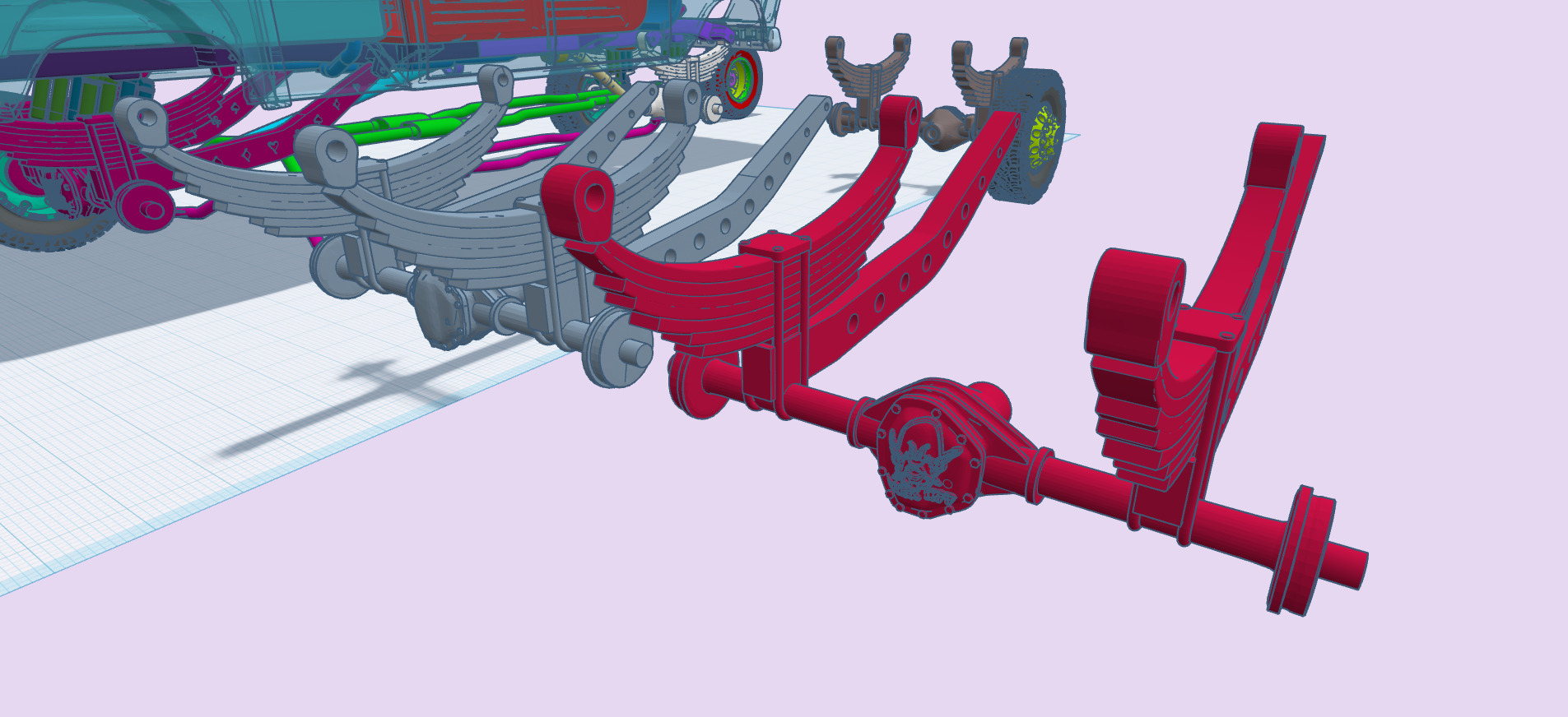 12 inch lift 1965 K10 Crew Cab add ons volume 3 with trailer 3D print model_8