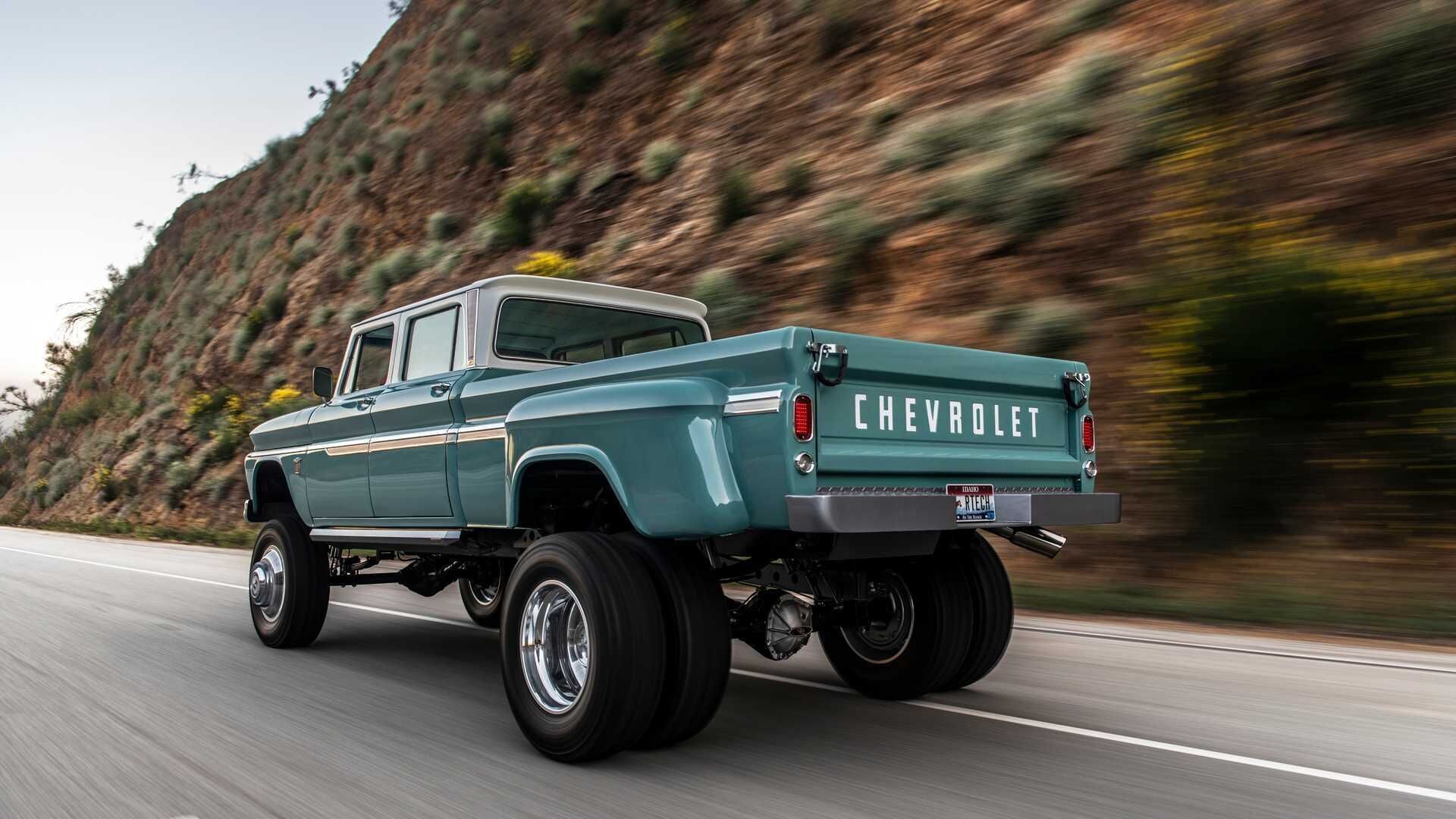 12 inch lift 1965 K10 Crew Cab add ons volume 3 with trailer 3D print model_5