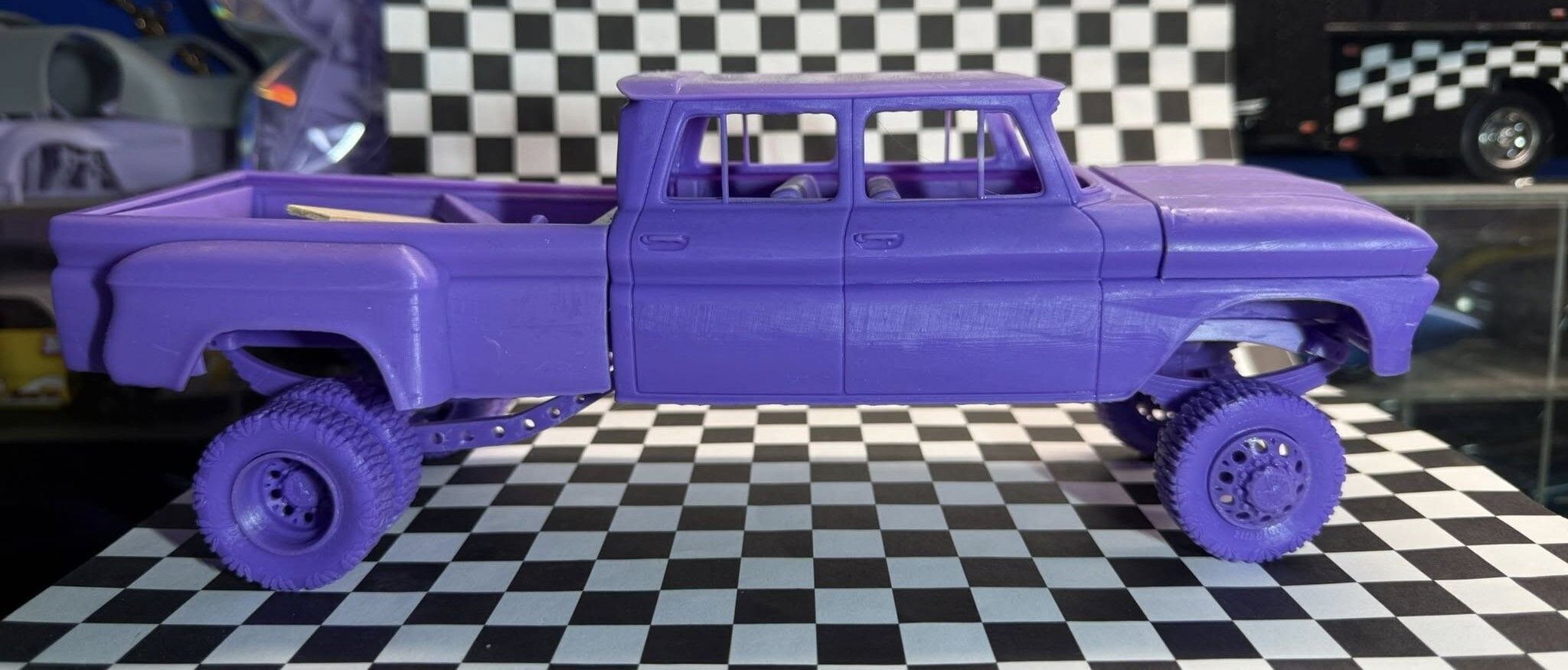 12 inch lift 1965 K10 Crew Cab add ons volume 3 with trailer 3D print model_11