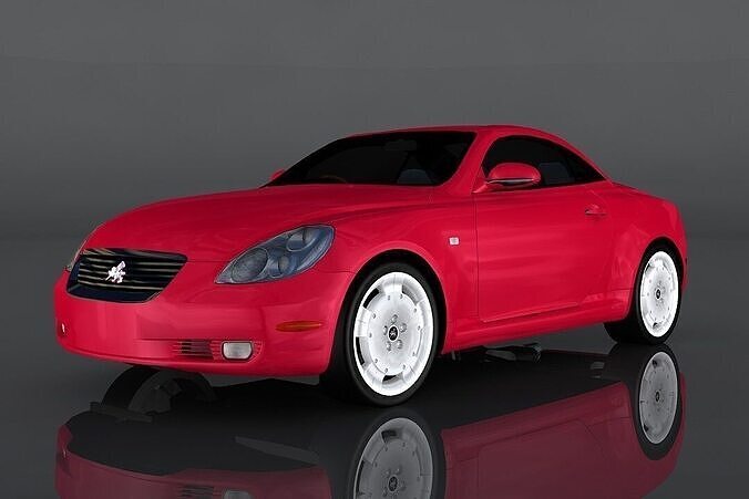 Toyota Soarer 430scv Low-poly 3D model