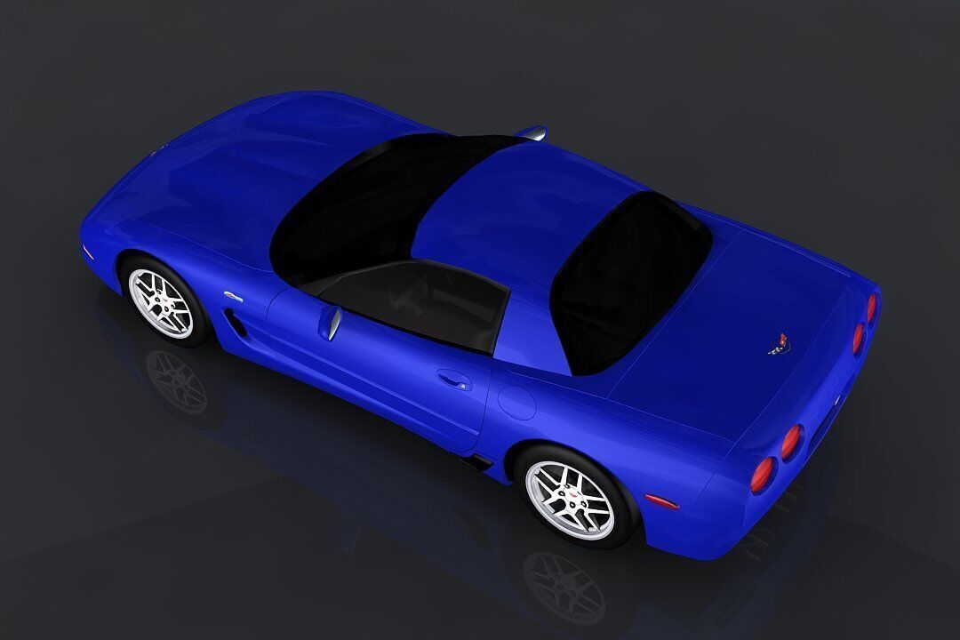 Chevrolet Corvette Z06 Low-poly 3D model_6