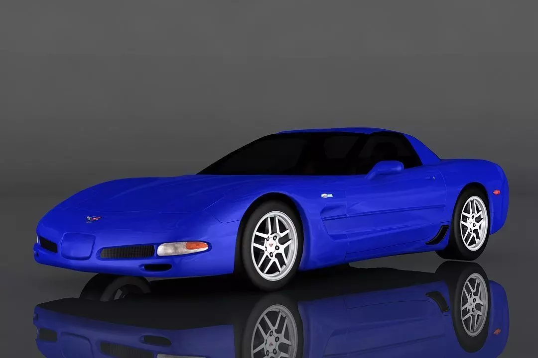 Chevrolet Corvette Z06 Low-poly 3D model_0