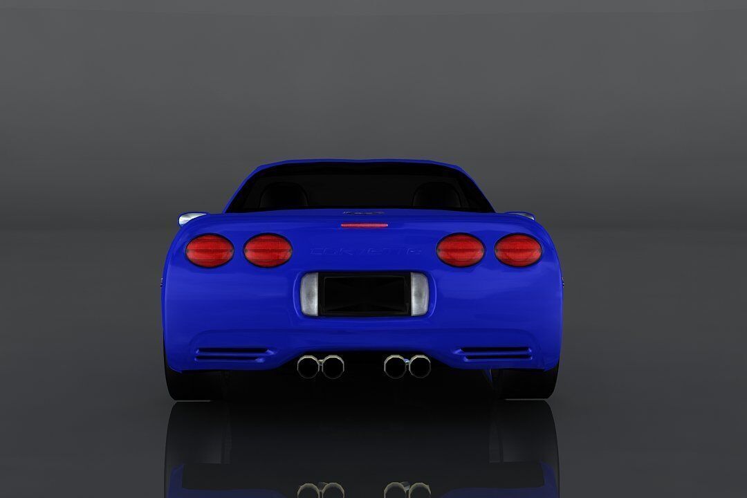 Chevrolet Corvette Z06 Low-poly 3D model_5