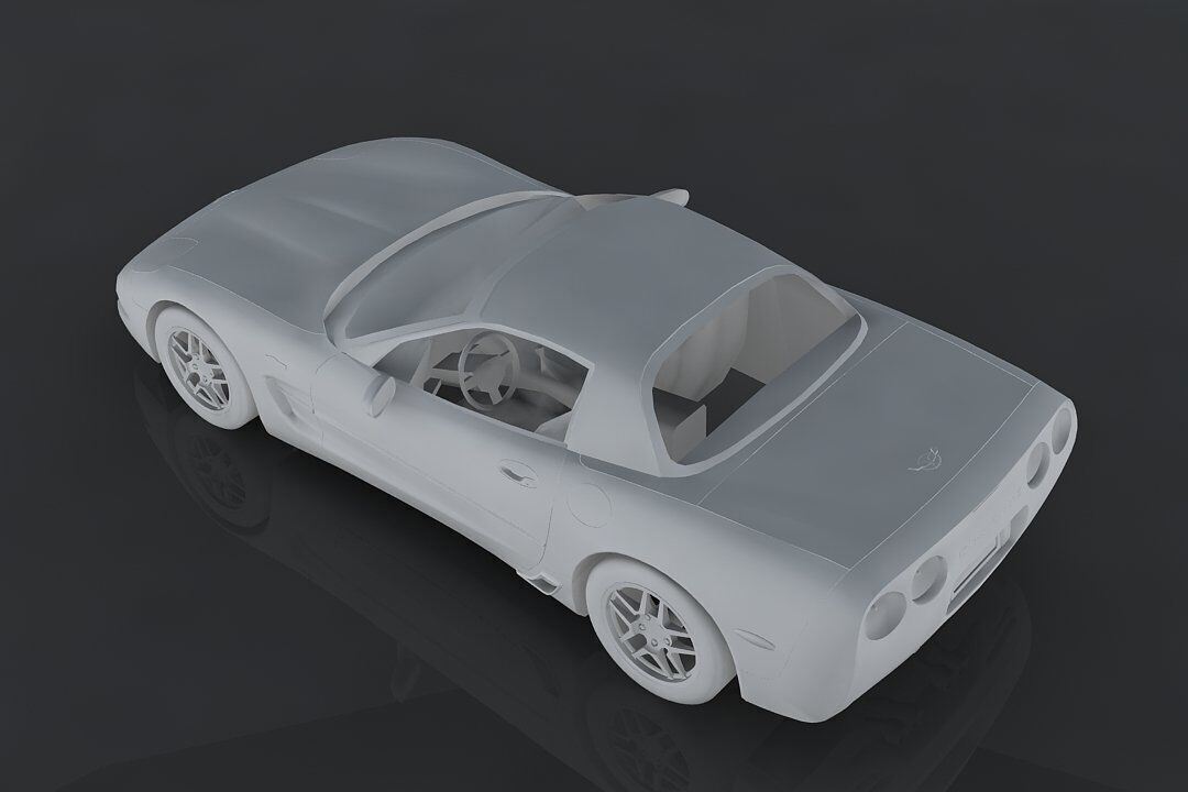 Chevrolet Corvette Z06 Low-poly 3D model_10