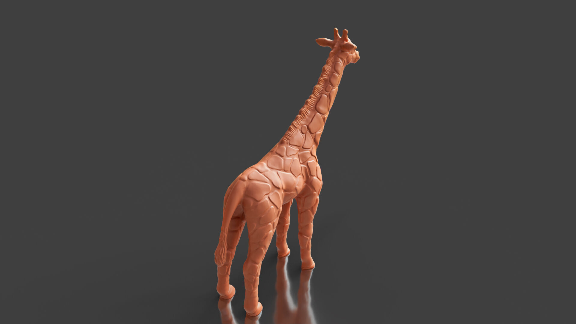 Realistic Giraffe Sculpture 3D print model_2