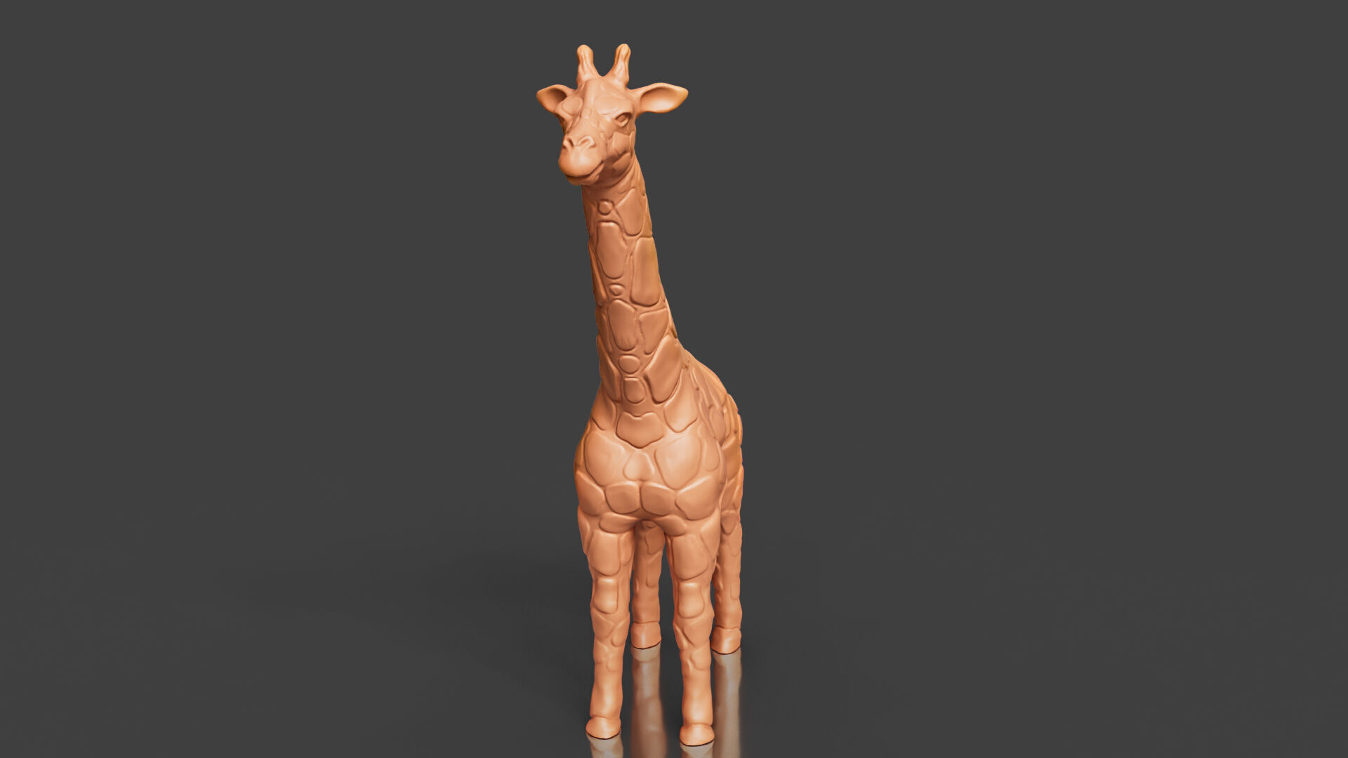 Realistic Giraffe Sculpture 3D print model_5