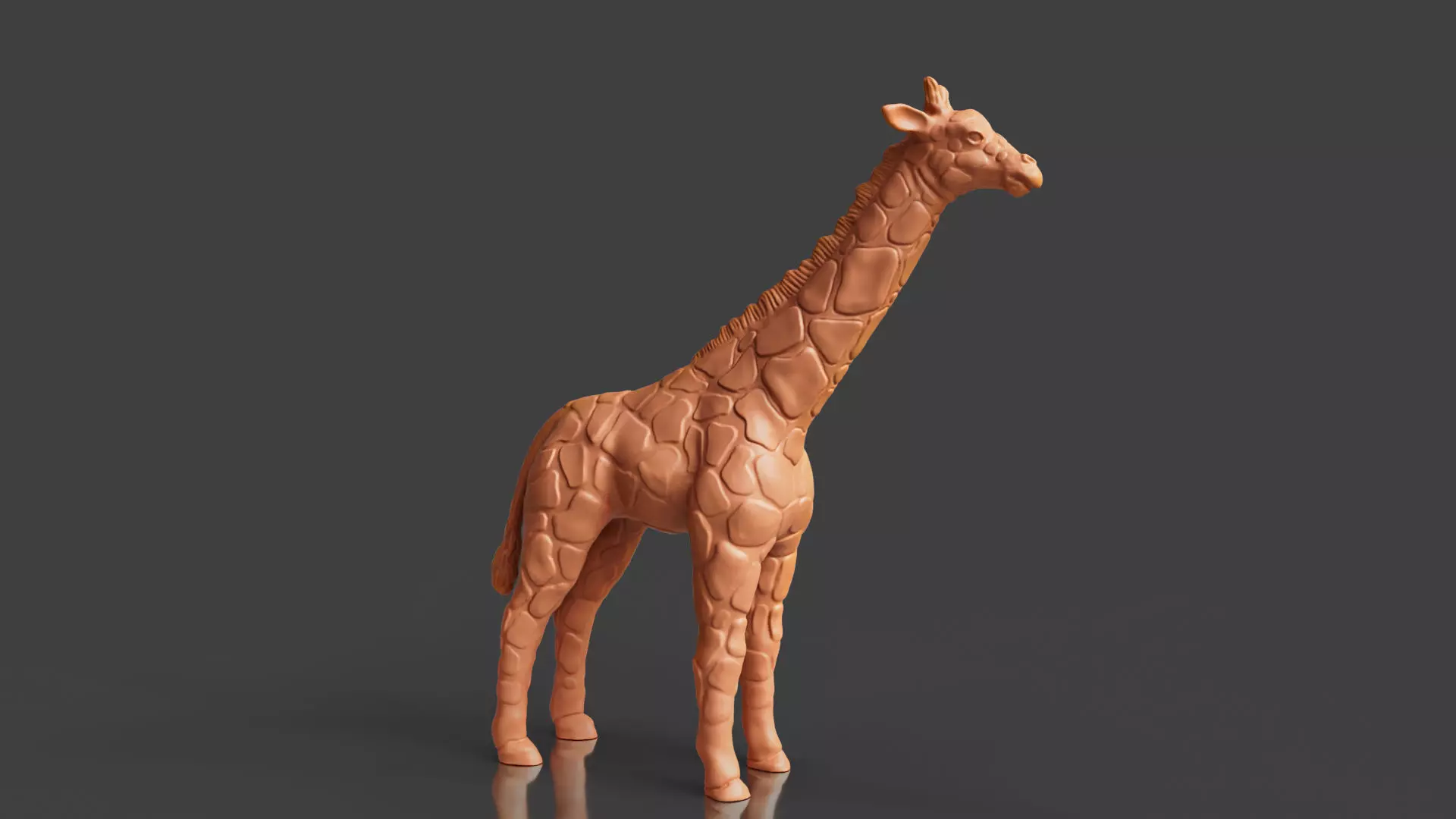Realistic Giraffe Sculpture 3D print model_0