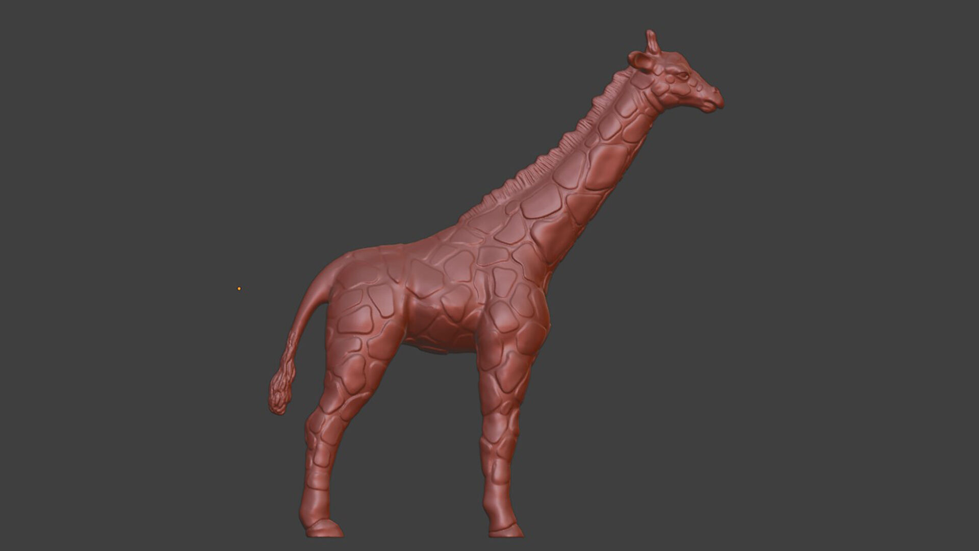 Realistic Giraffe Sculpture 3D print model_6
