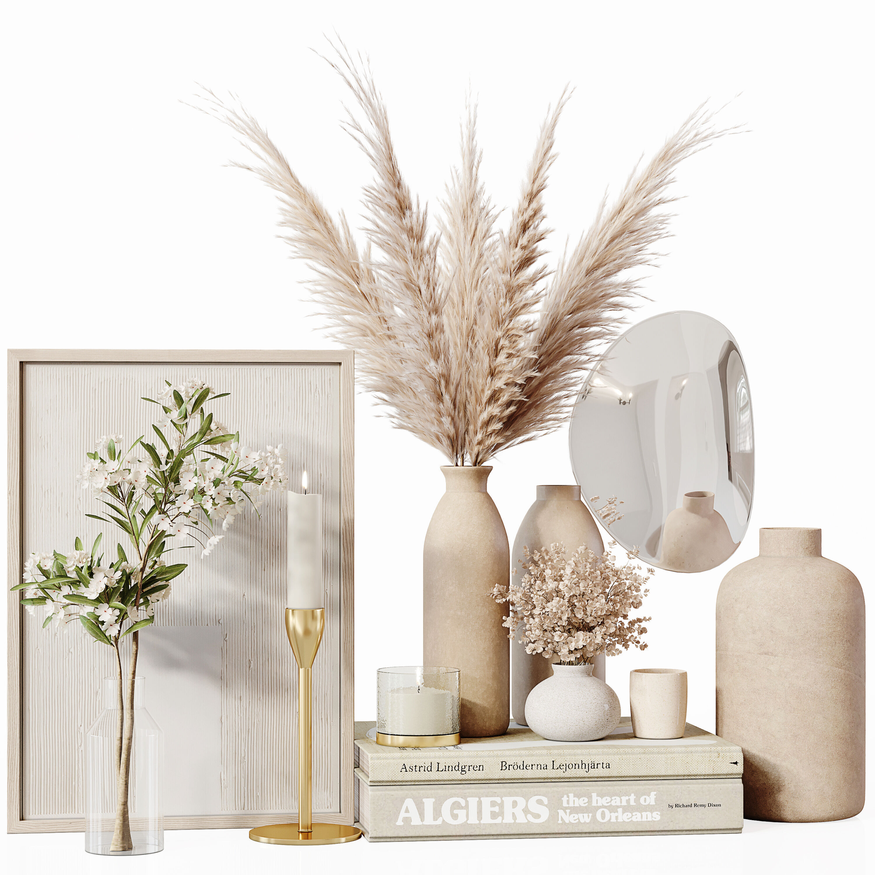 Decorative Set 243 Low-poly 3D model_1