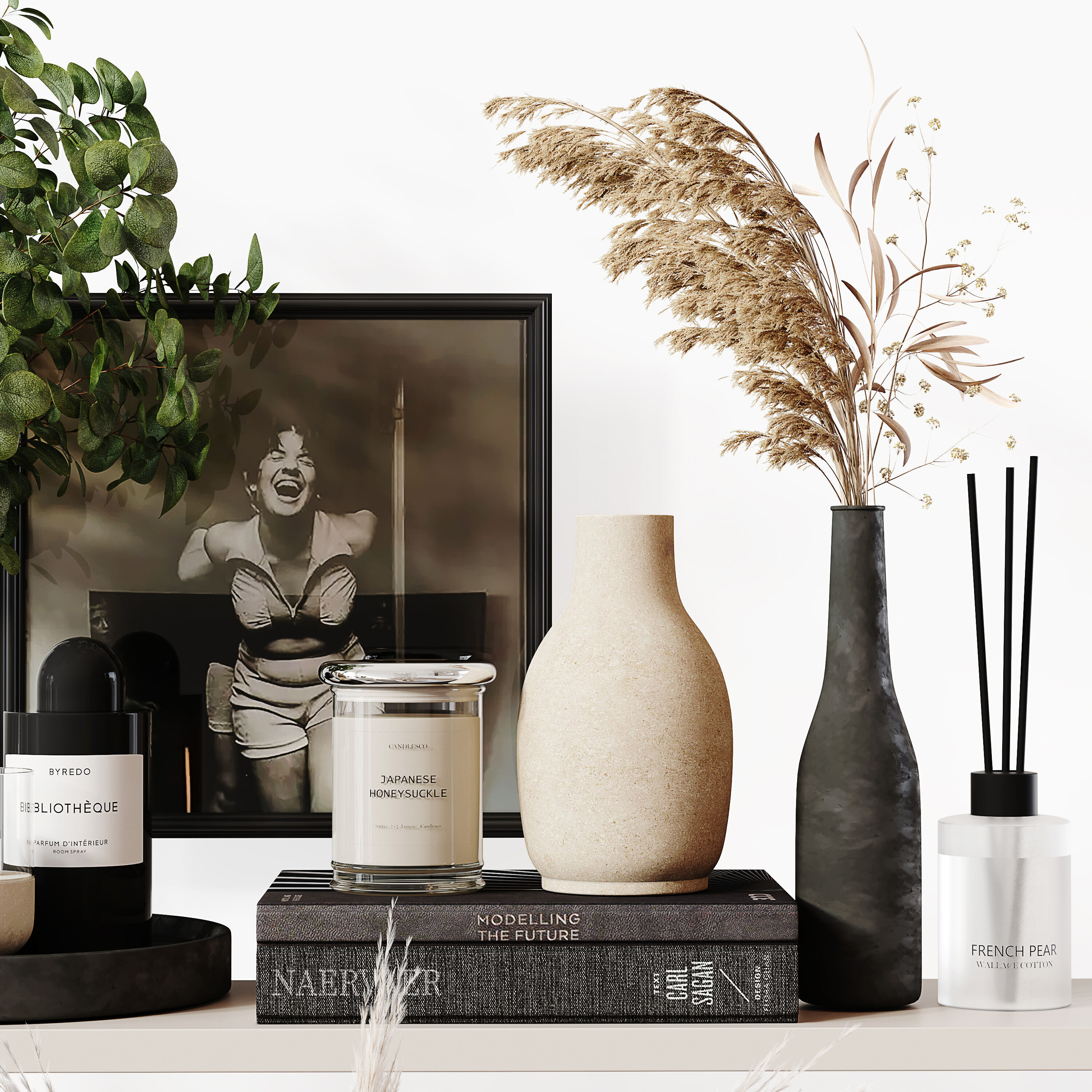 Decorative Set 243 Low-poly 3D model_5