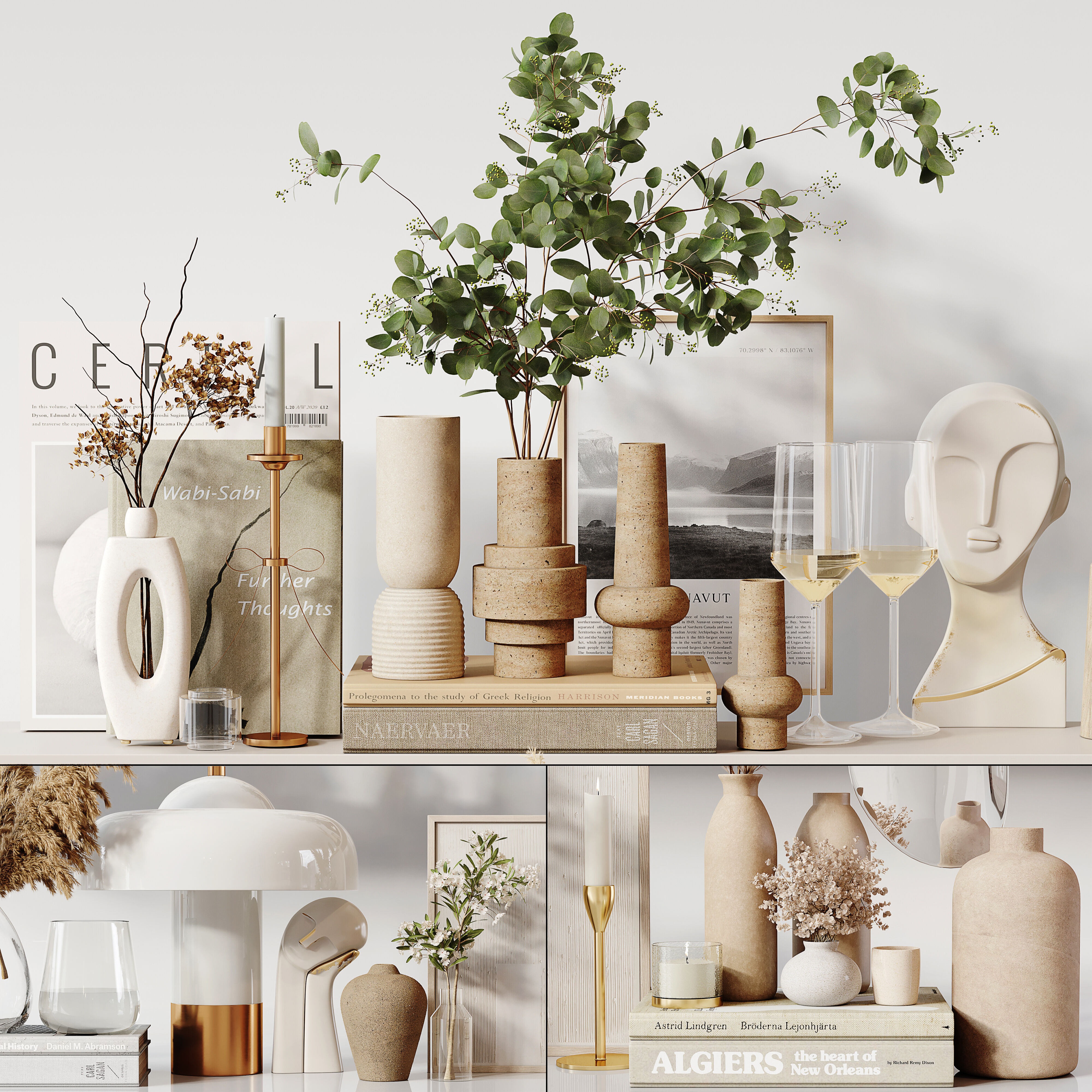 Decorative Set 243 Low-poly 3D model_3