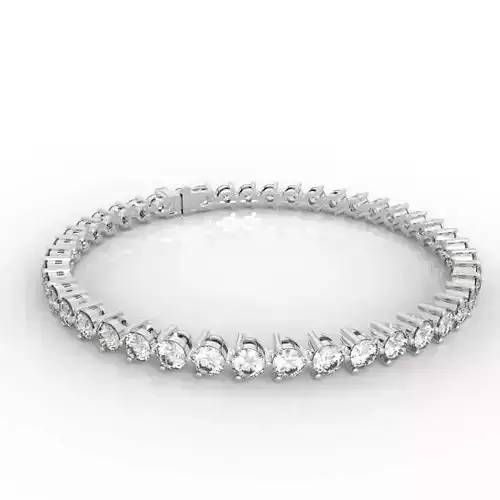 10 Point Gem Or Diamond Tennis Bracelet
