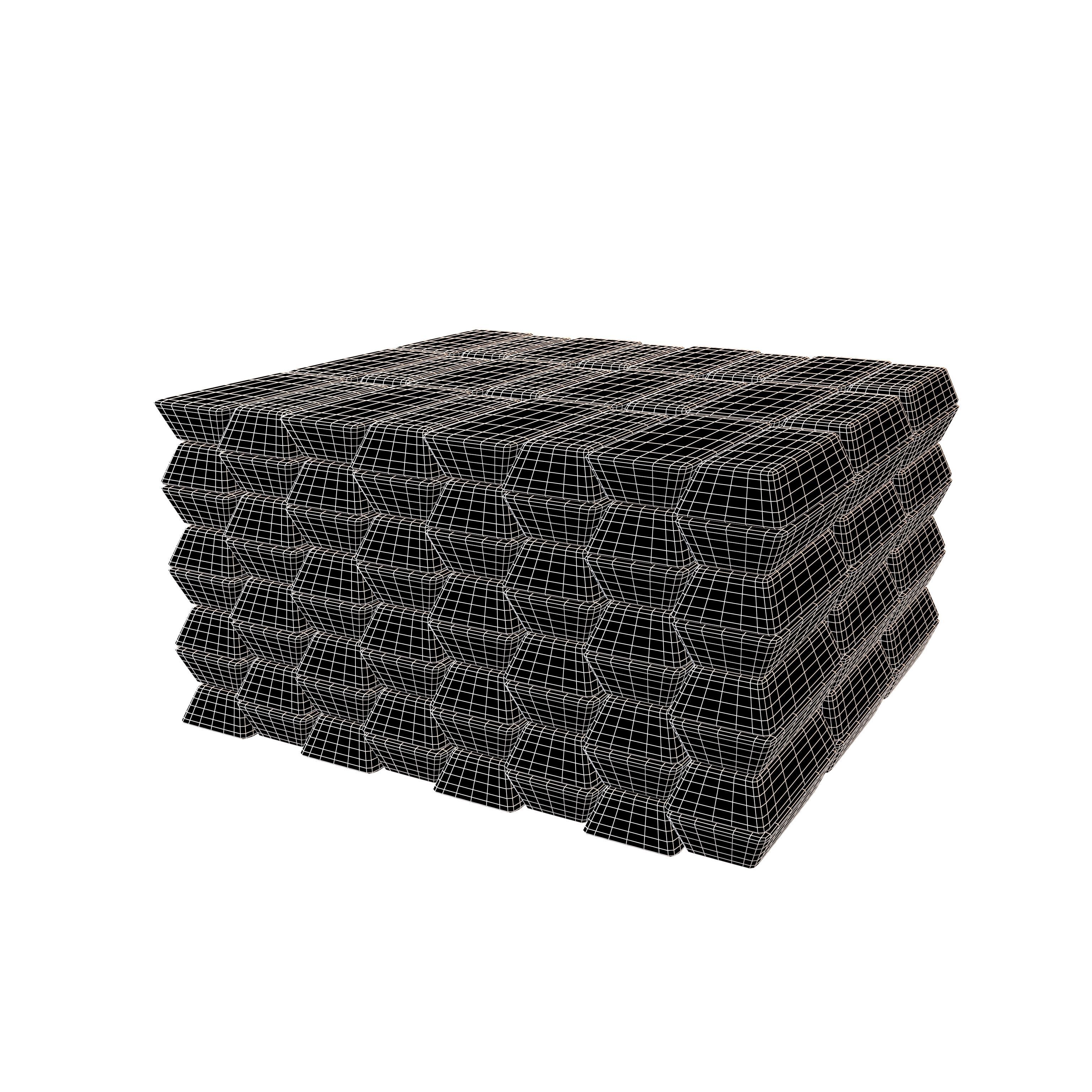 Gold Bars v2 001 Low-poly 3D model_4