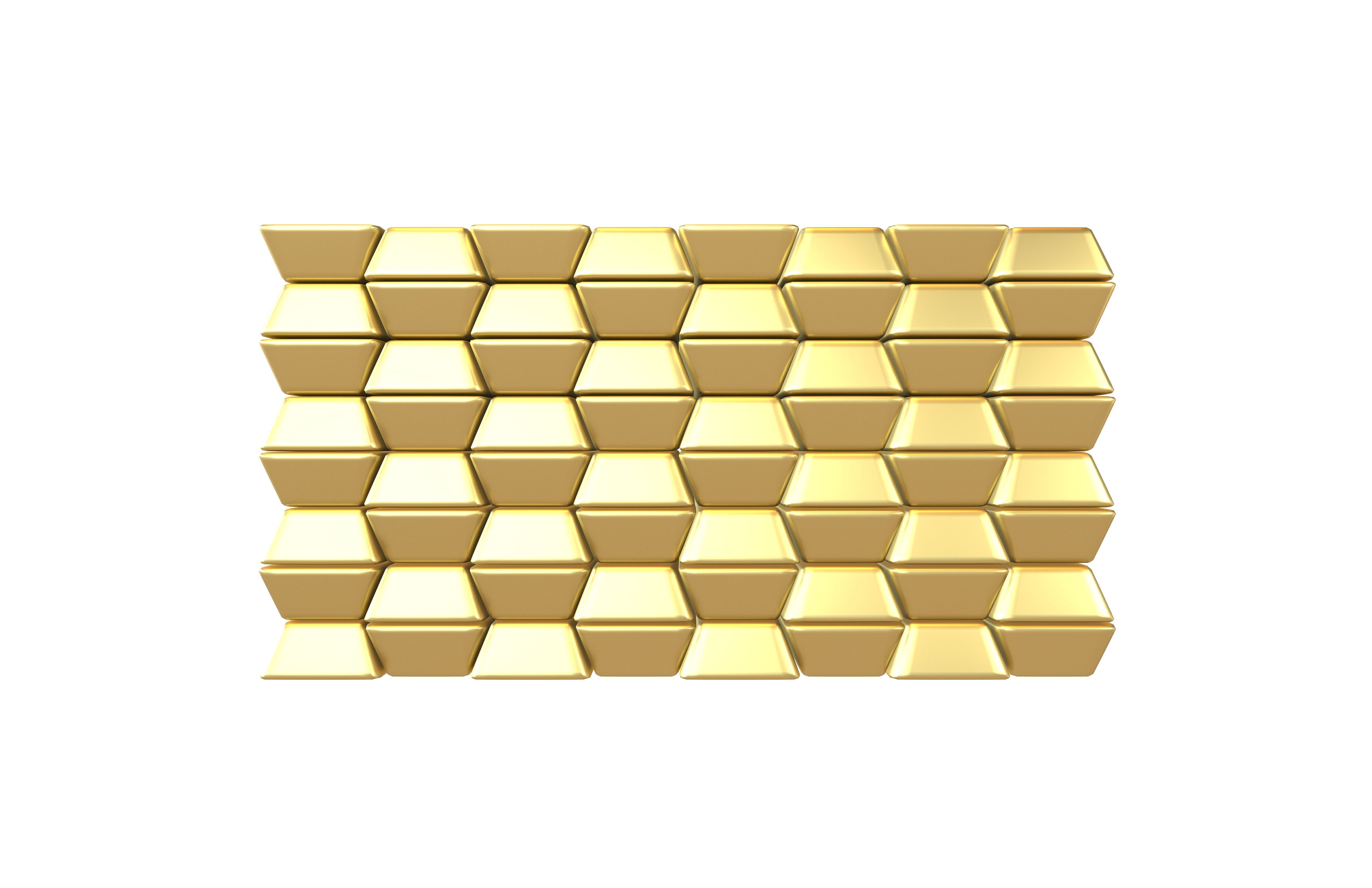 Gold Bars v2 001 Low-poly 3D model_1