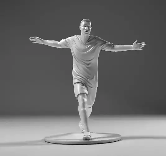 Footballer 05 Glory Run 02 Stl 3D print model