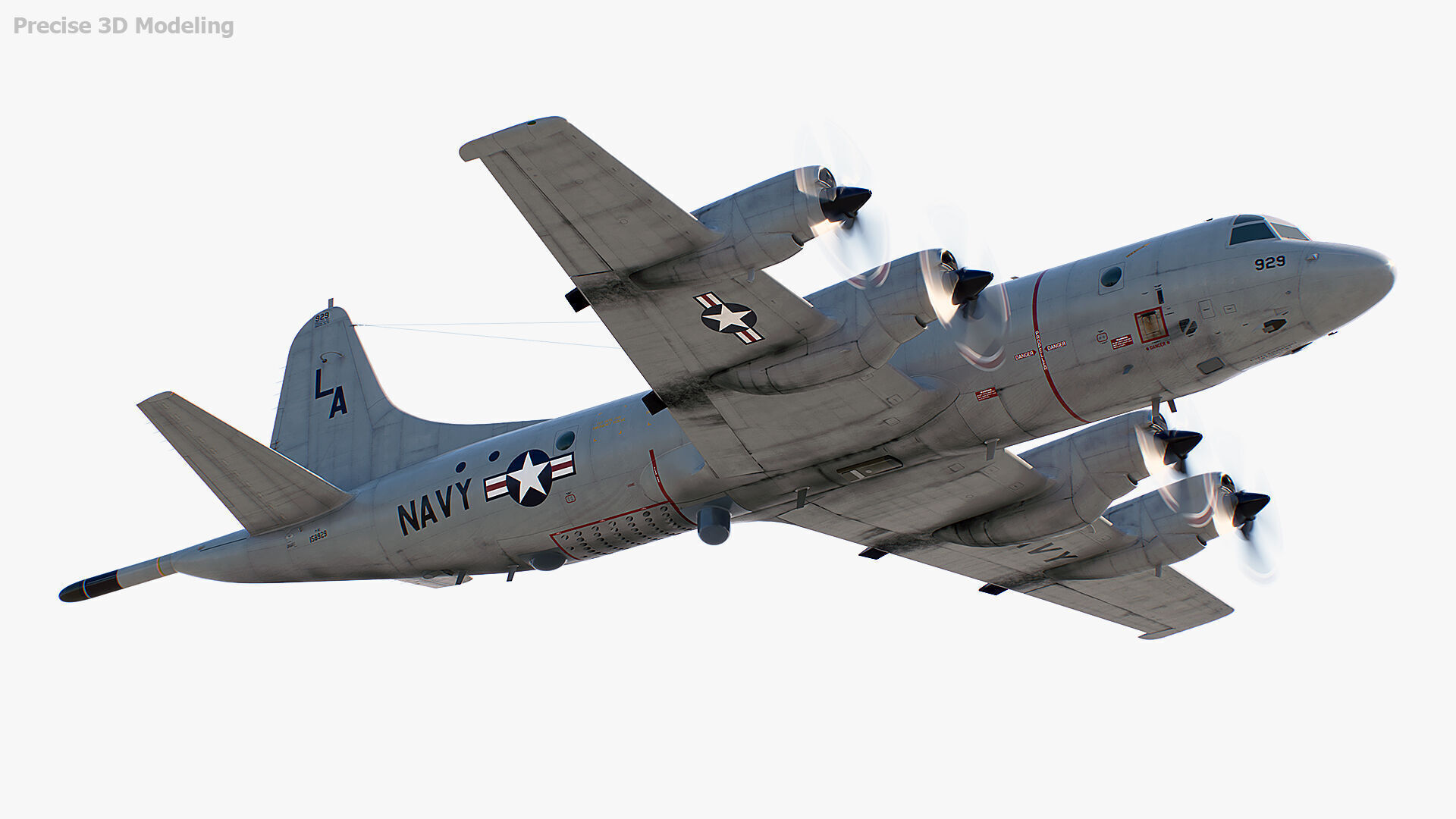 P-3 Orion Low-poly 3D model_2