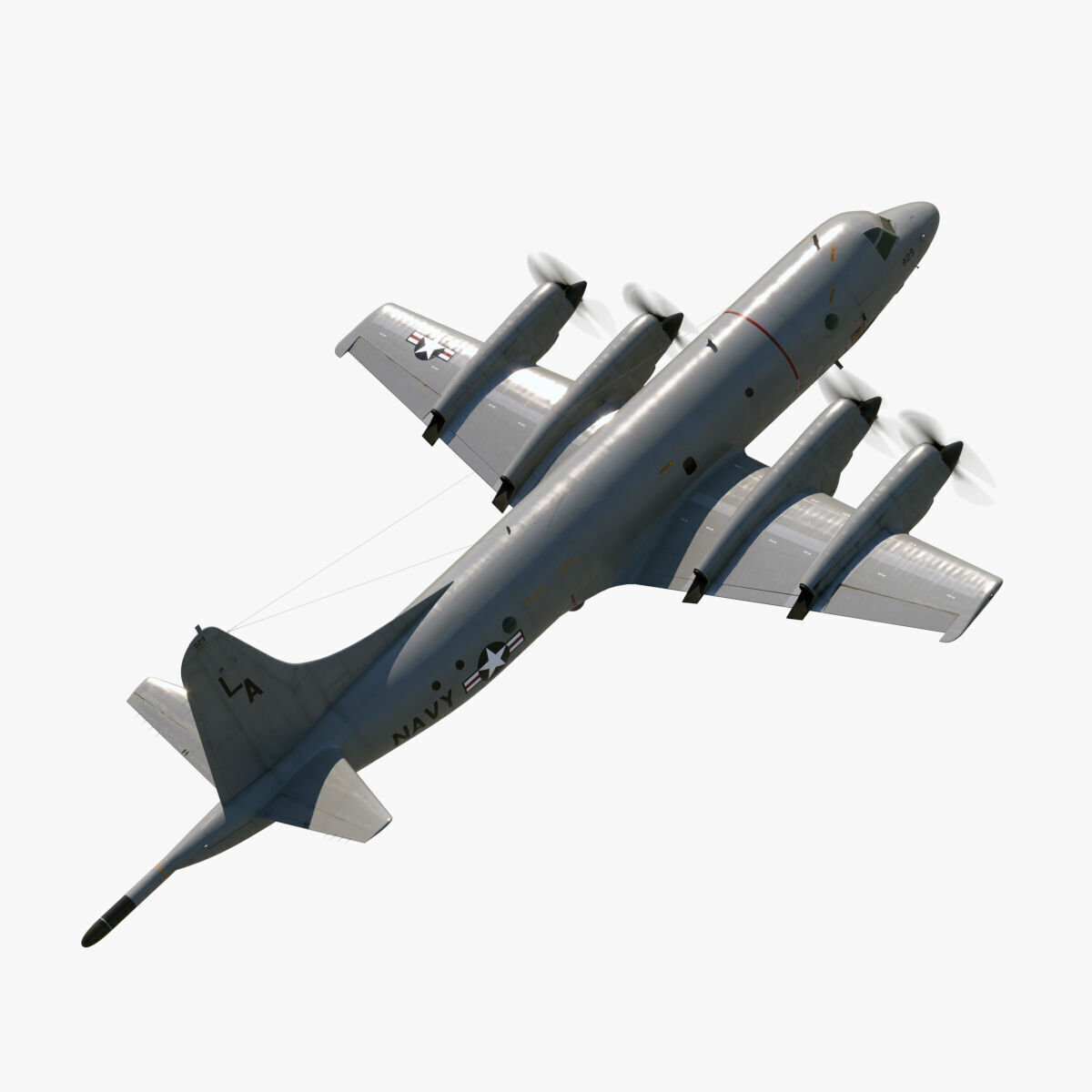 P-3 Orion Low-poly 3D model_13