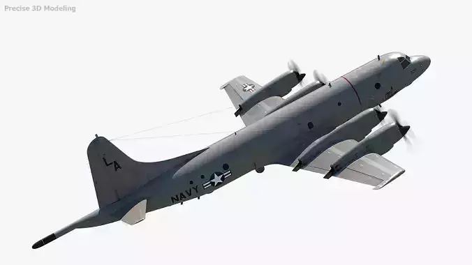 P-3 Orion Low-poly 3D model