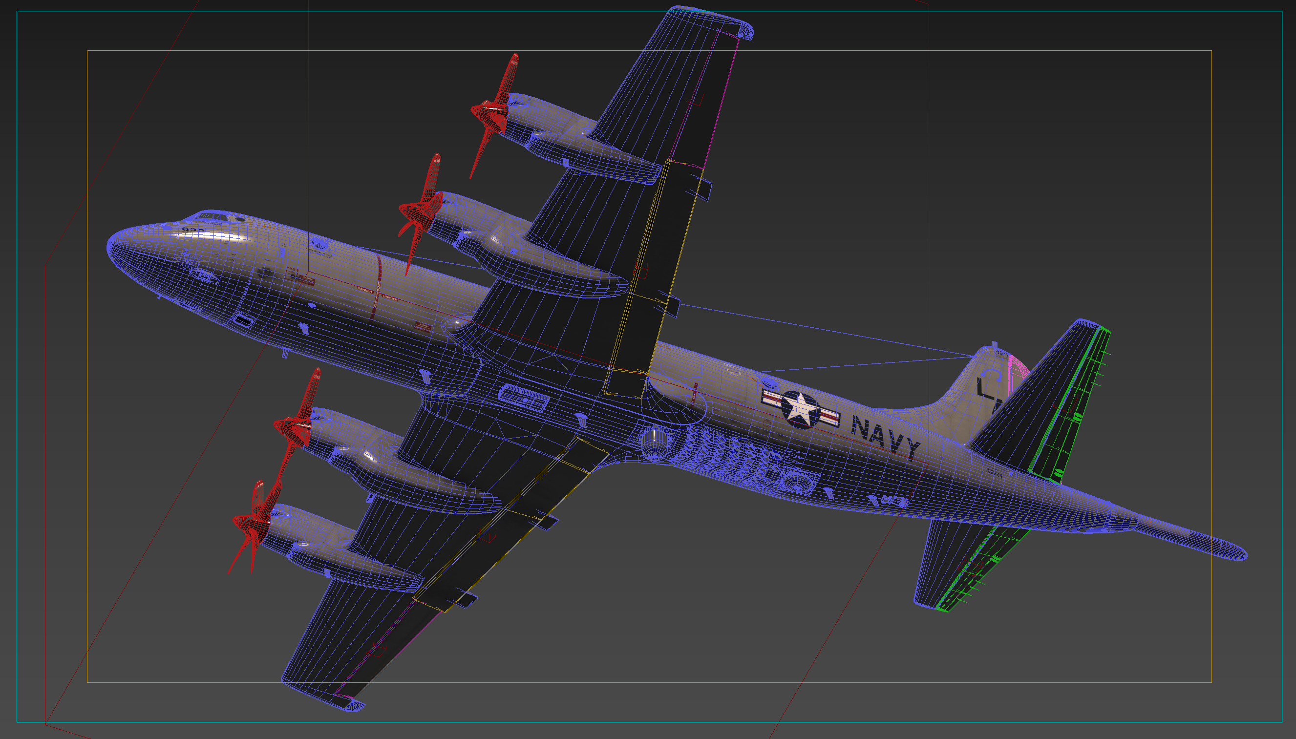 P-3 Orion Low-poly 3D model_18