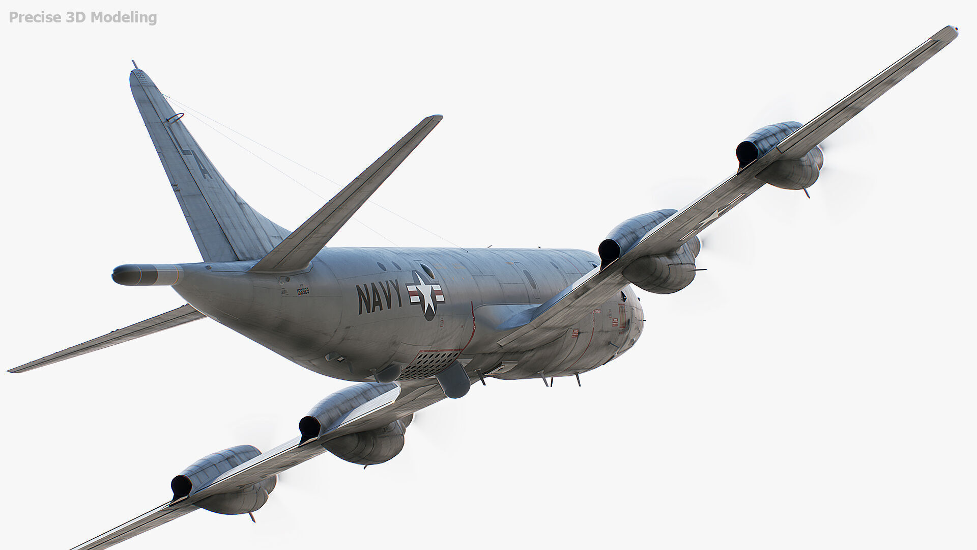 P-3 Orion Low-poly 3D model_11