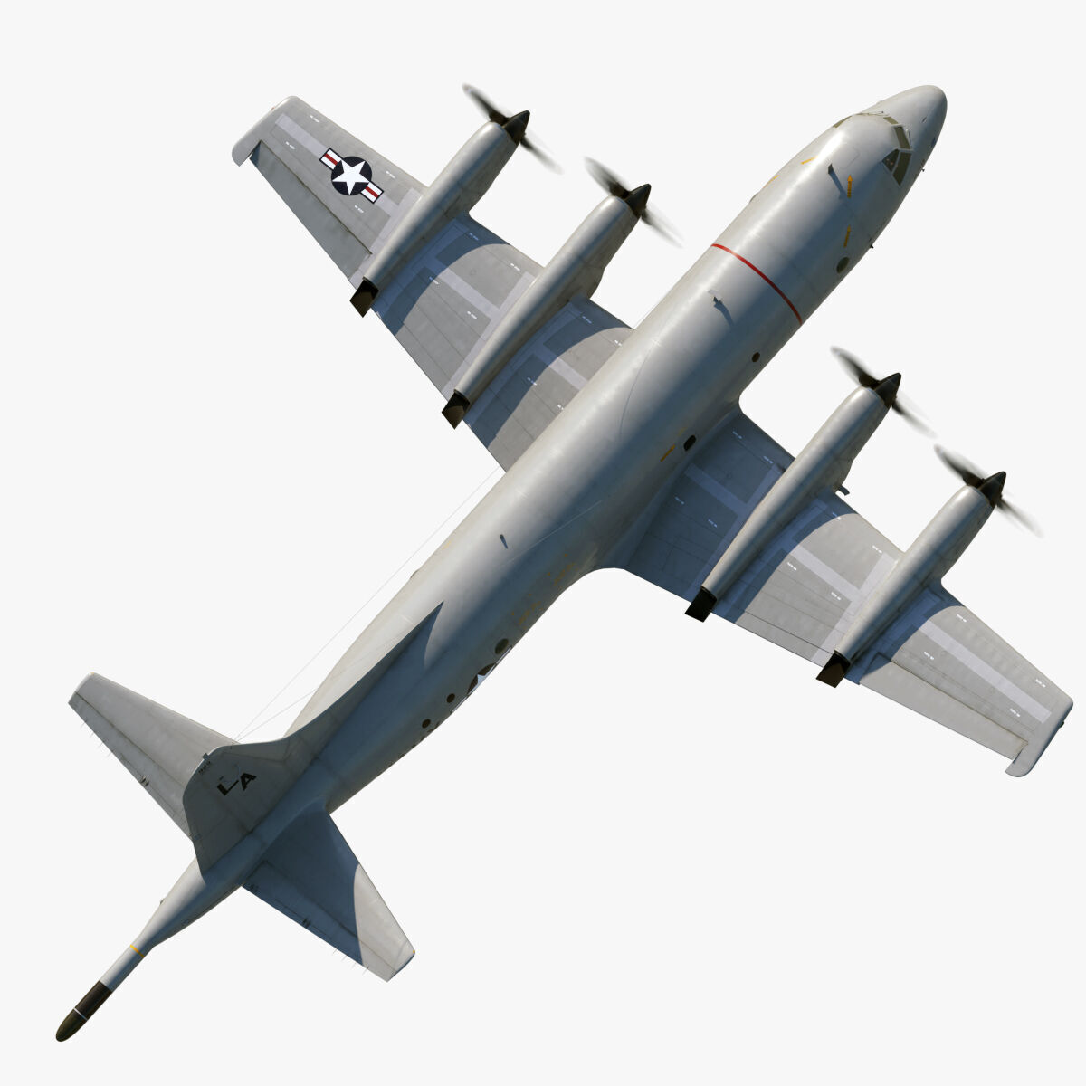 P-3 Orion Low-poly 3D model_15