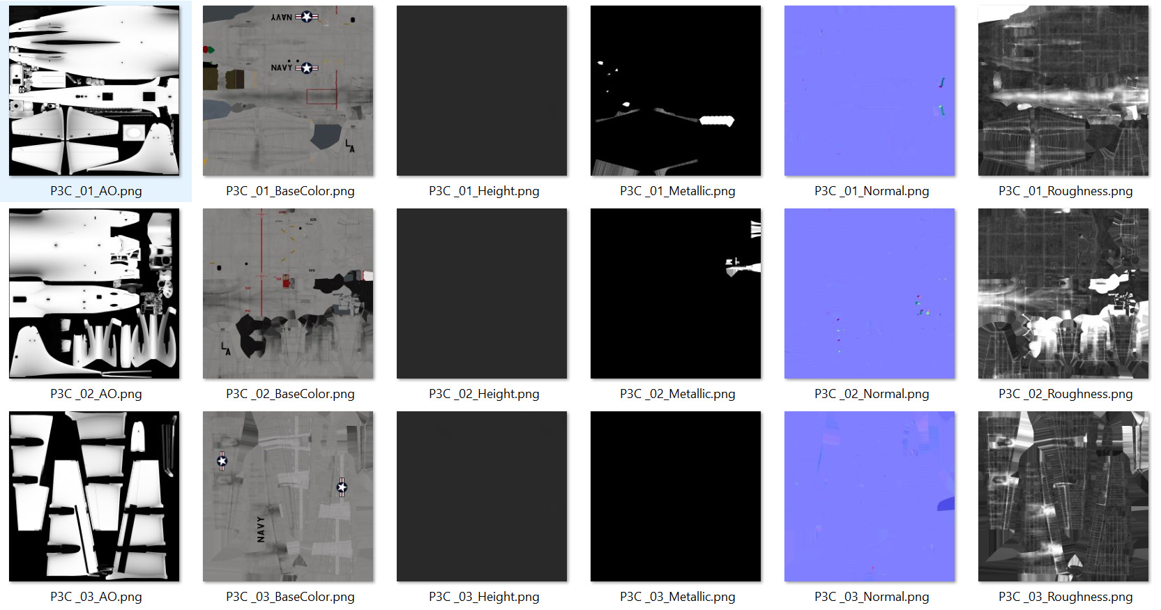 P-3 Orion Low-poly 3D model_16