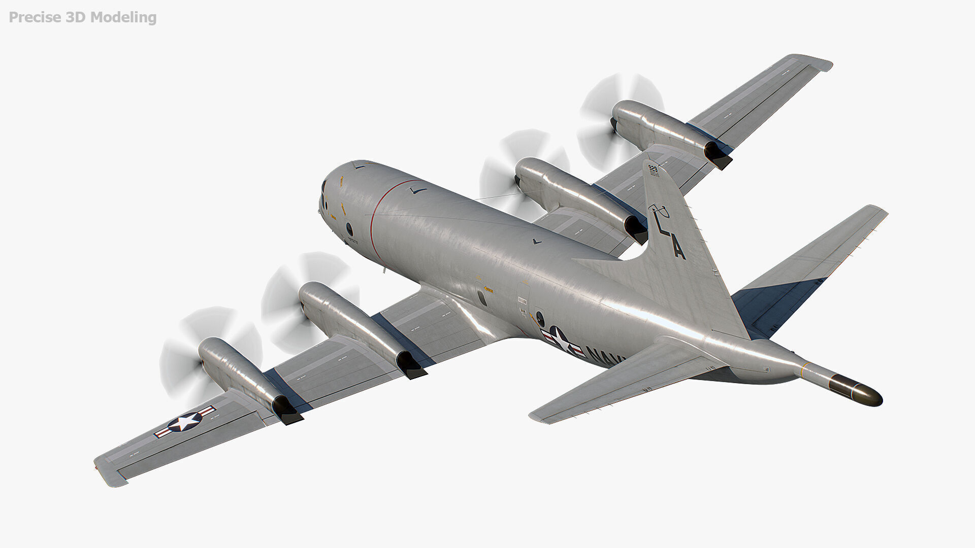 P-3 Orion Low-poly 3D model_4