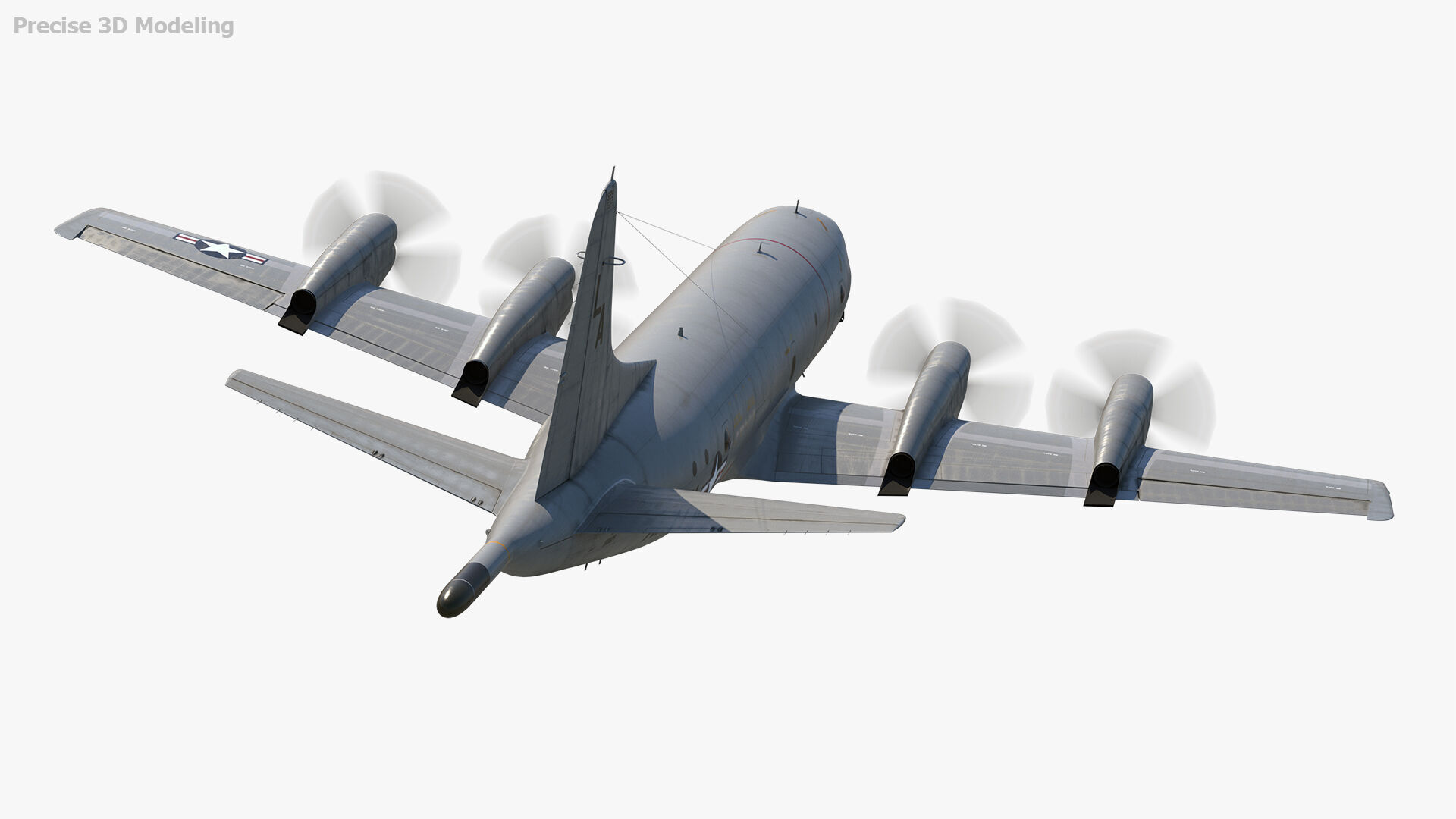 P-3 Orion Low-poly 3D model_5