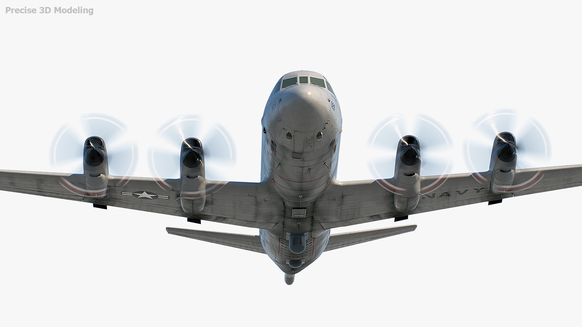 P-3 Orion Low-poly 3D model_10