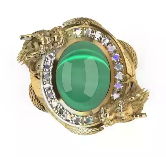 Dragon Ring 3D print model