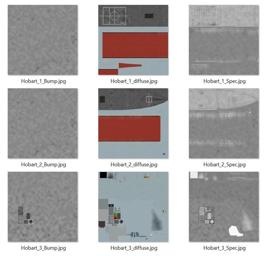 Military Ship air warfare destroyer HMAS Hobart  3D model_12