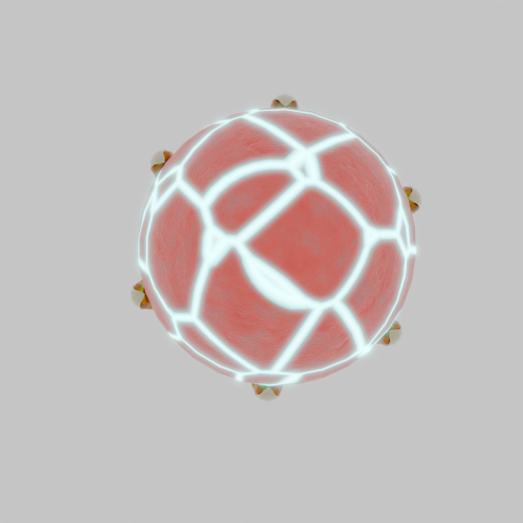 Fantasy Egg Lamp 3D model_4