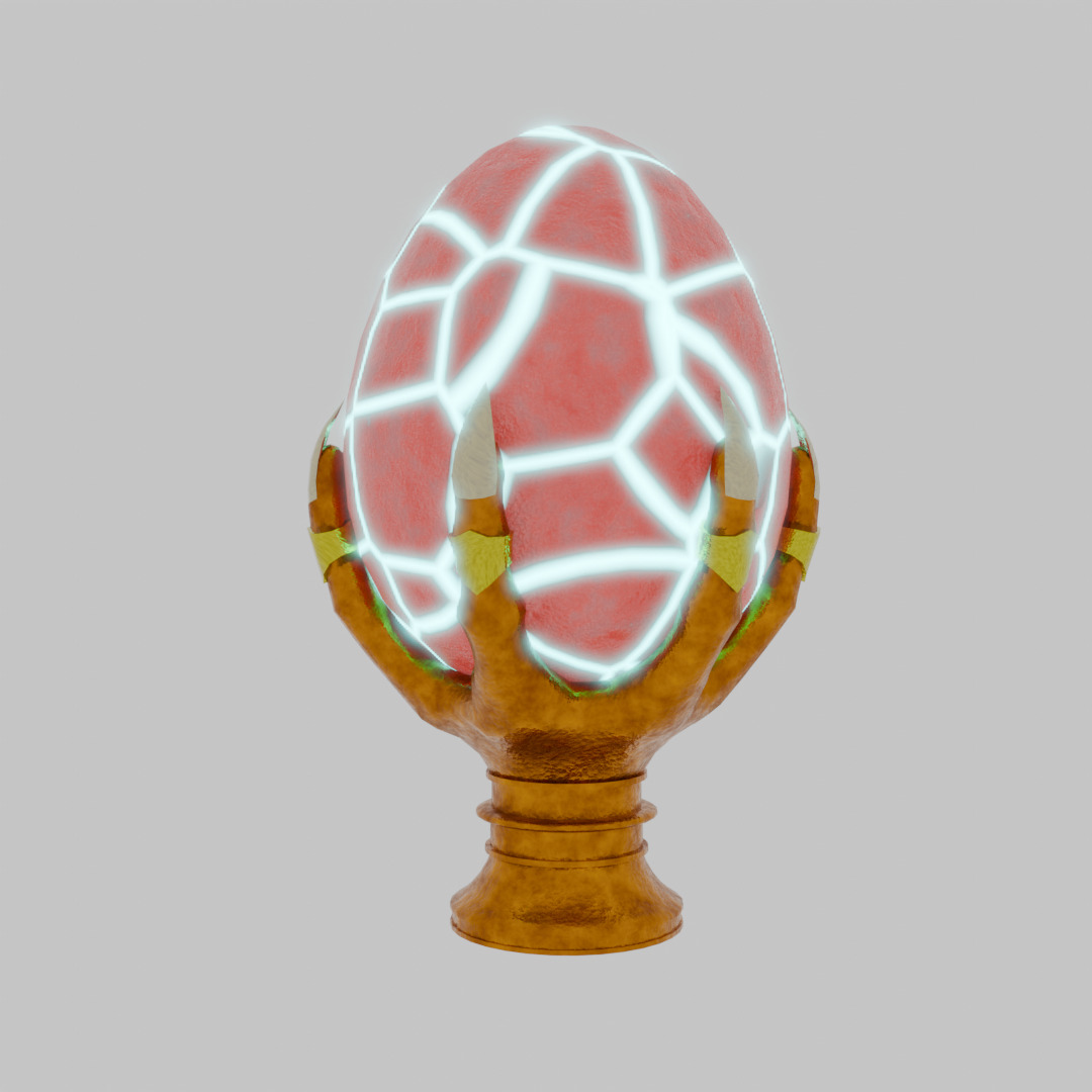 Fantasy Egg Lamp 3D model_3