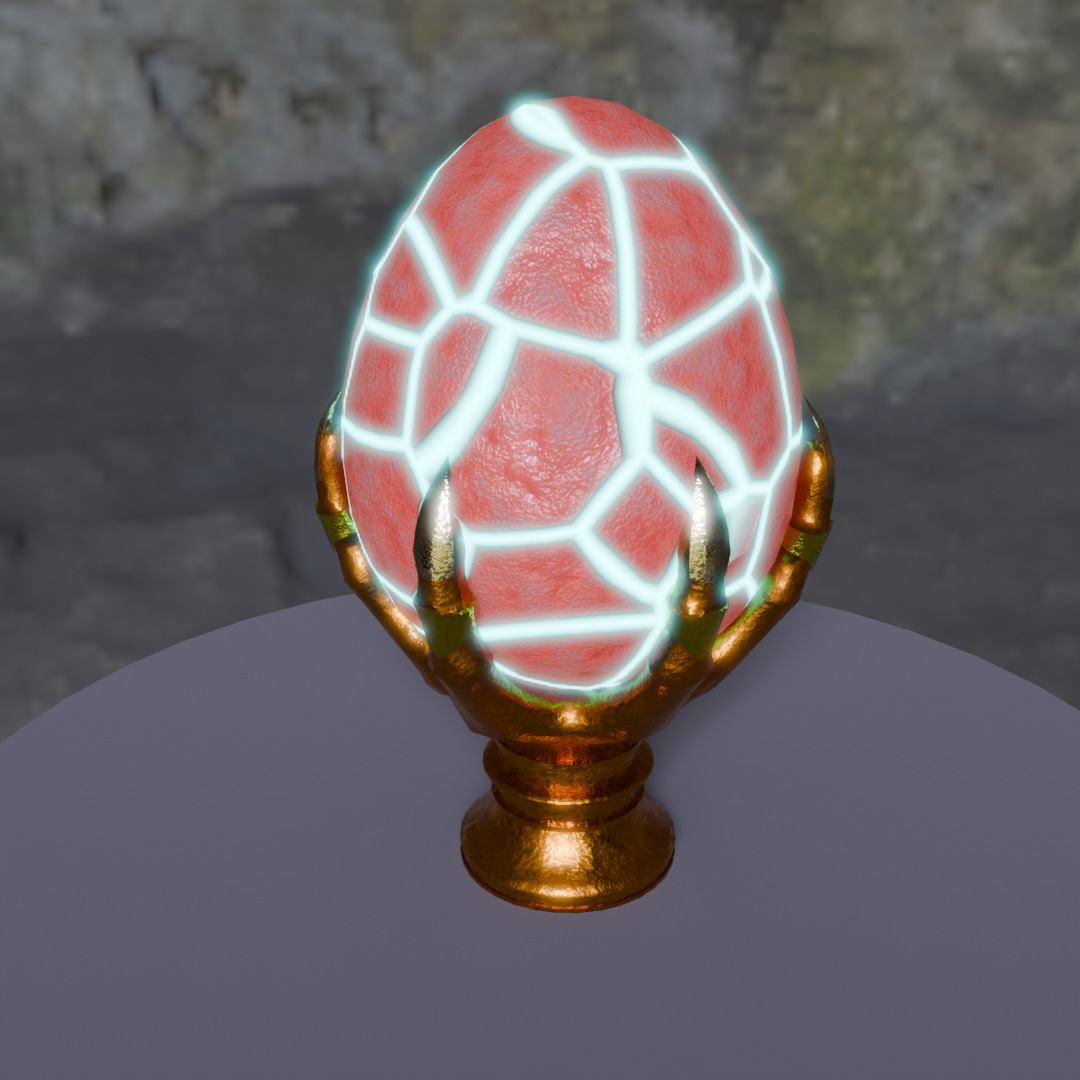 Fantasy Egg Lamp 3D model_1