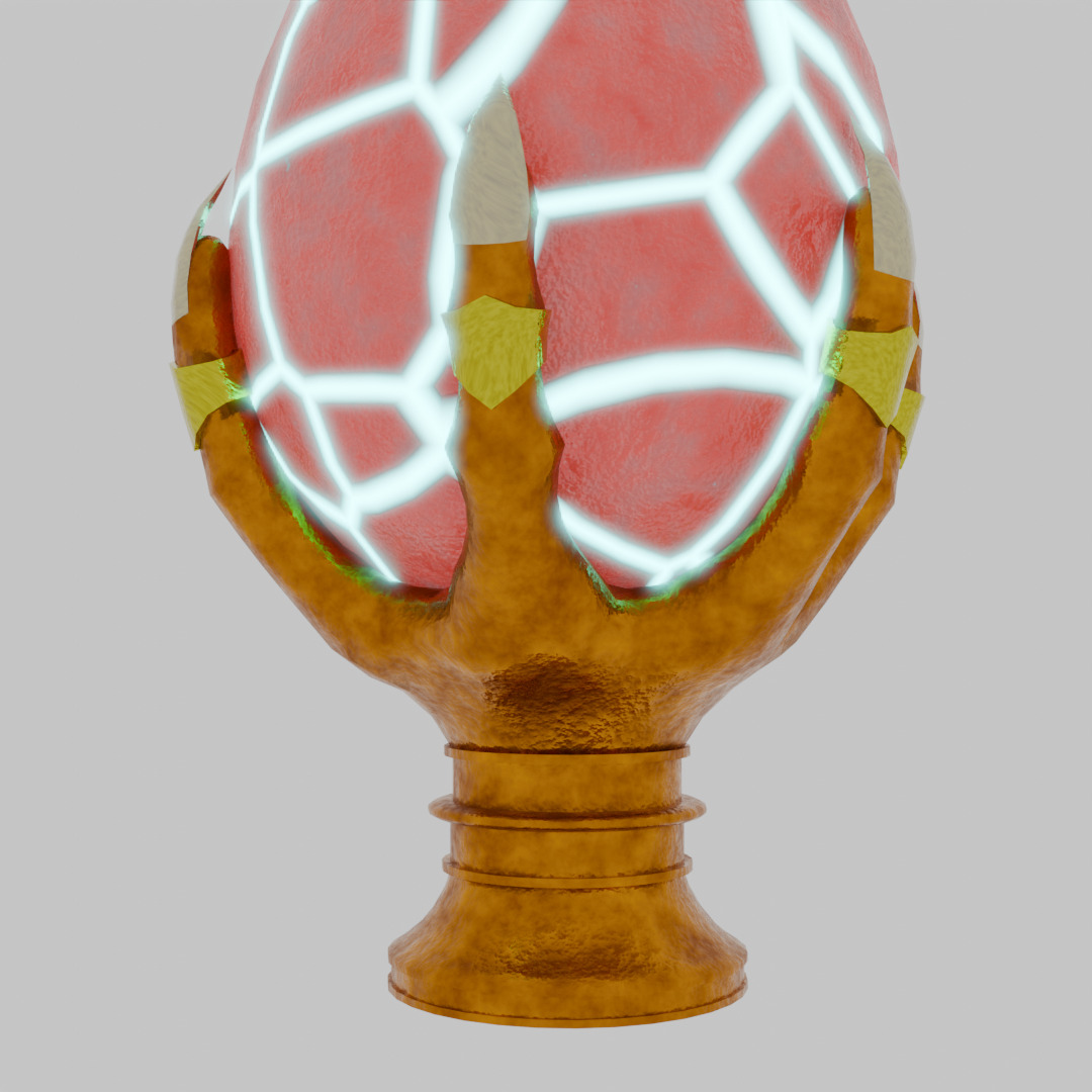 Fantasy Egg Lamp 3D model_5