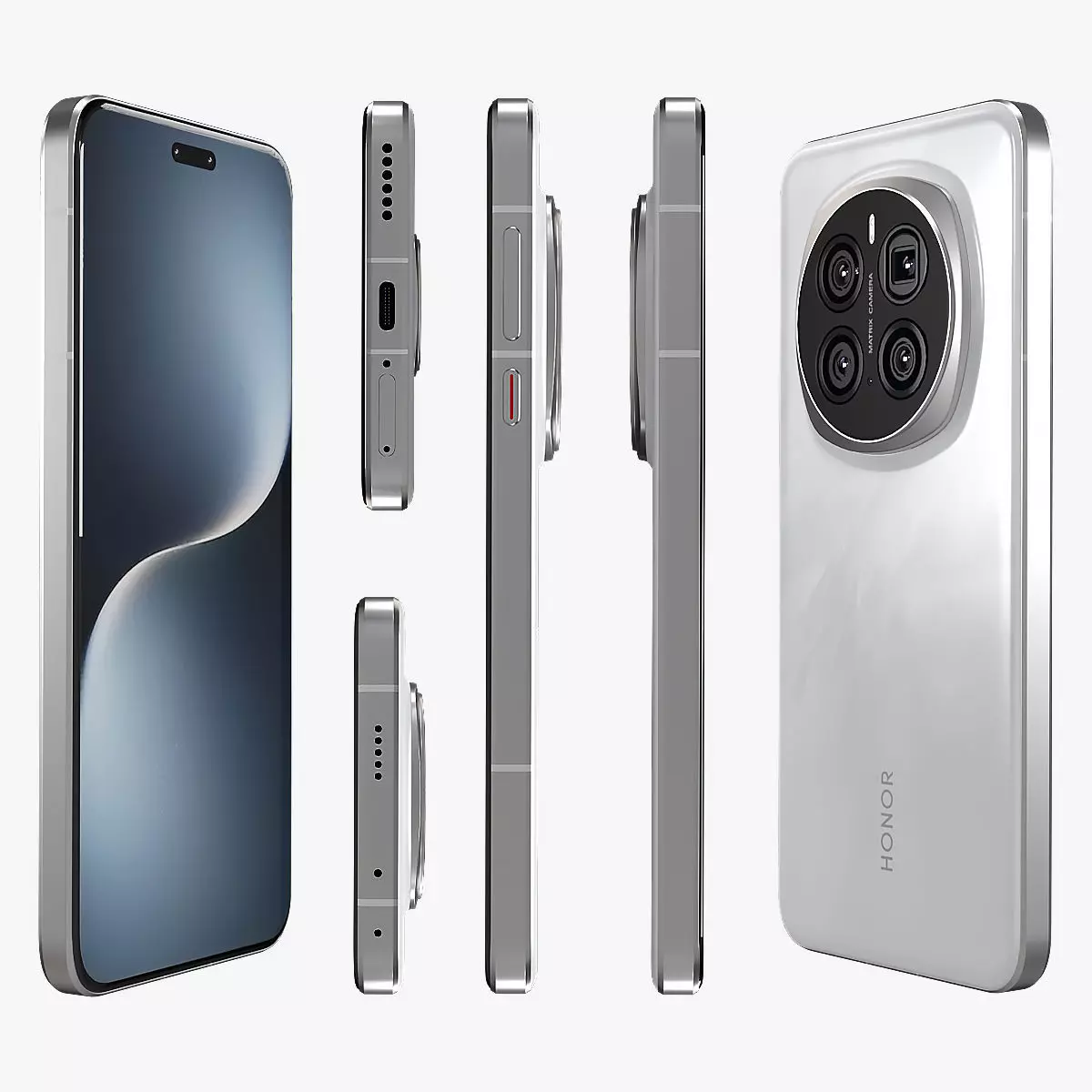 Honor Magic 7 Pro Lunar Shadow Grey 3D model_0