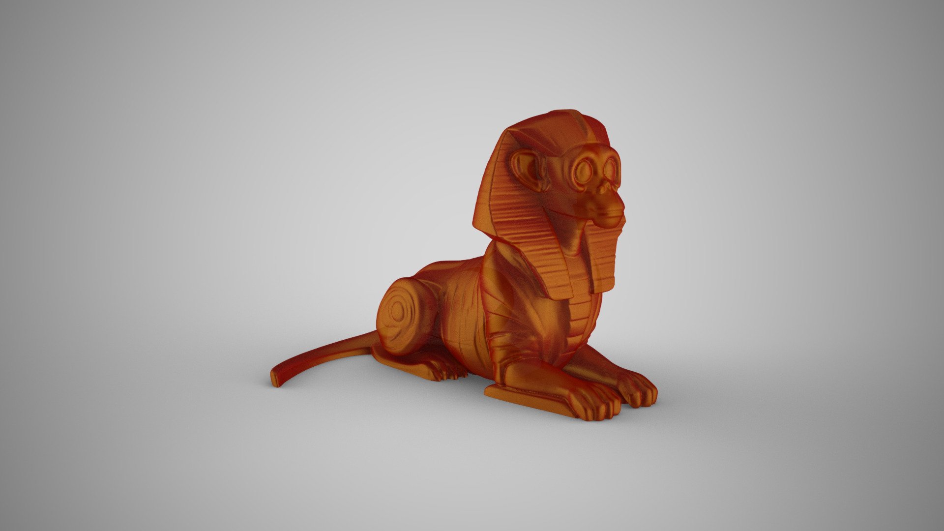 Sphinx Monkey 3D print model_5