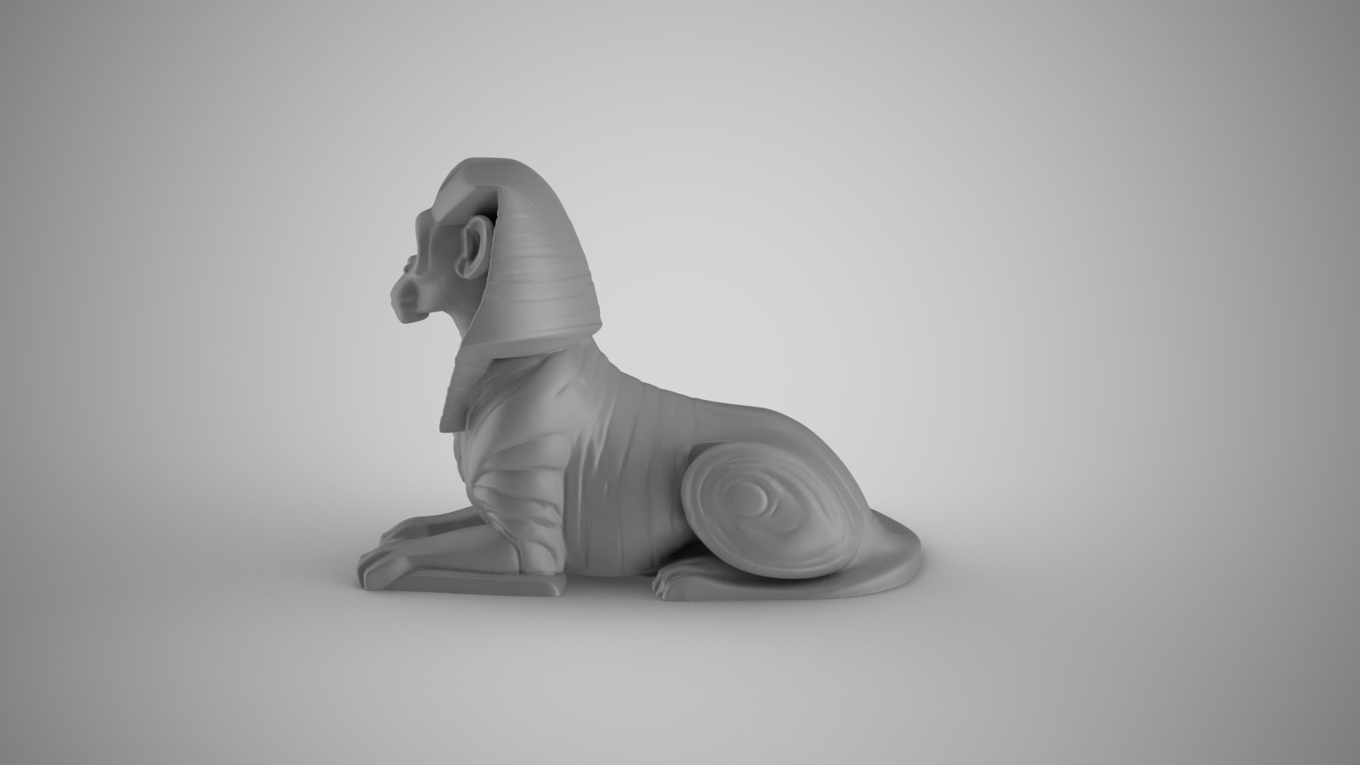 Sphinx Monkey 3D print model_1