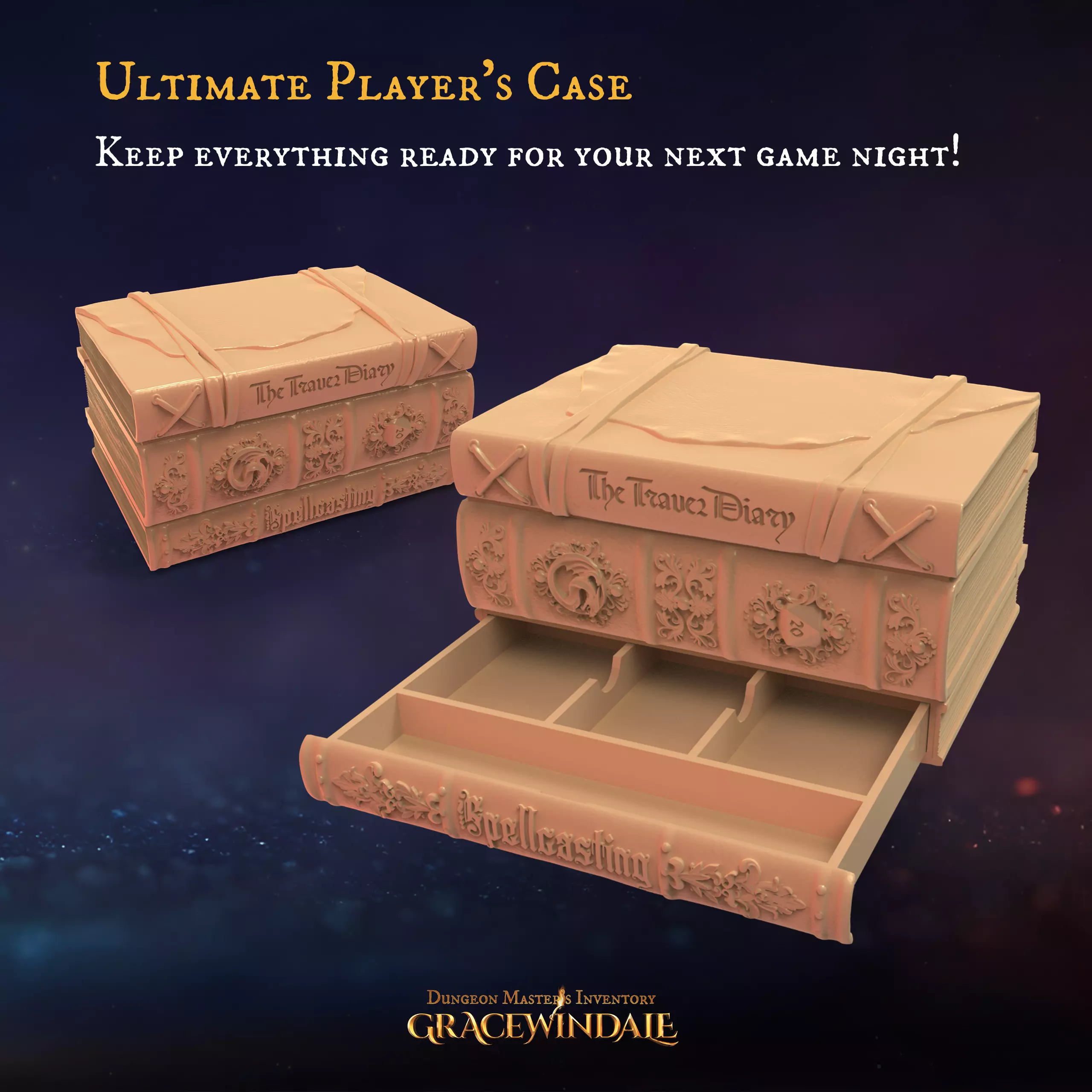 DM Inventory - Ultimate Players Case 3D print model_0