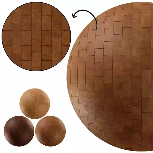 End Grain Wood Floor tile 01 - Seamless Texture