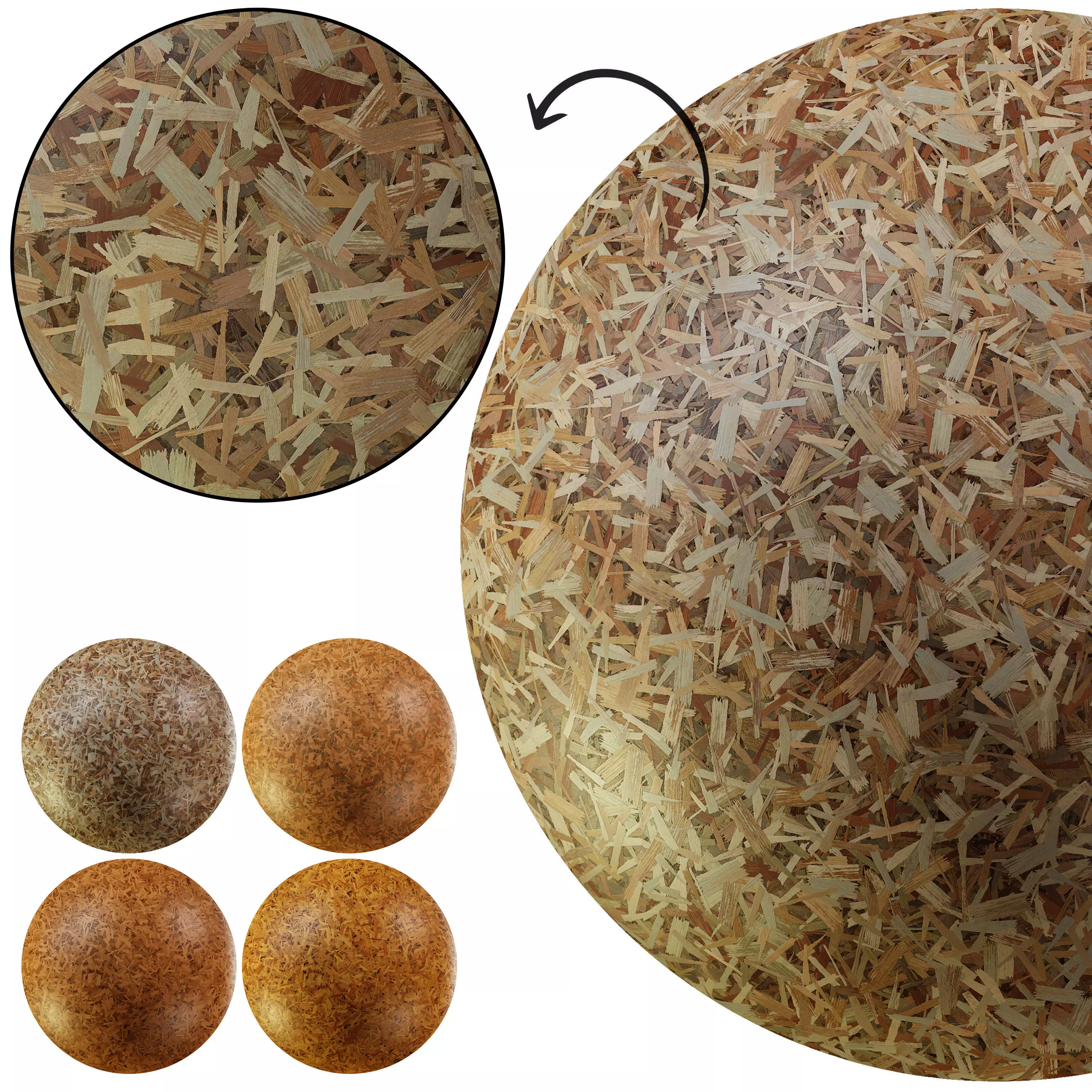 Wood OSB-particle board-chipboard - seamless Texture