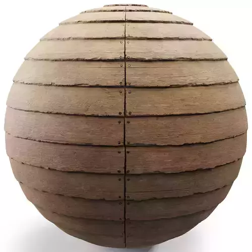 Old Overlapping Wood Planks - Seamless