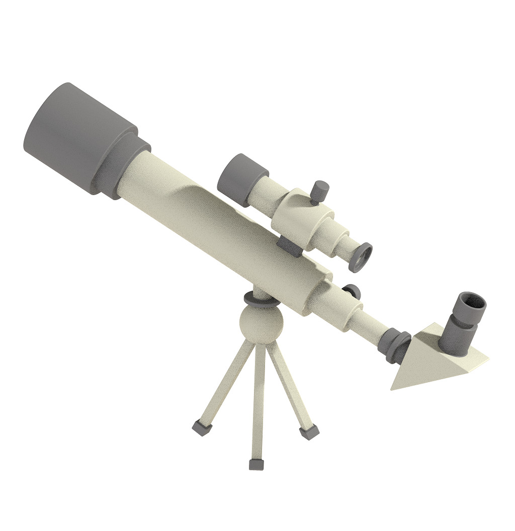 Premium Telescope Toy 3D print model_3