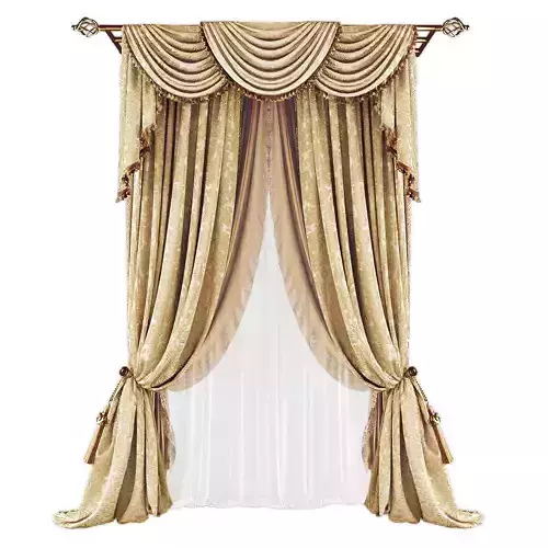 Curtains627 Low-poly 3D model