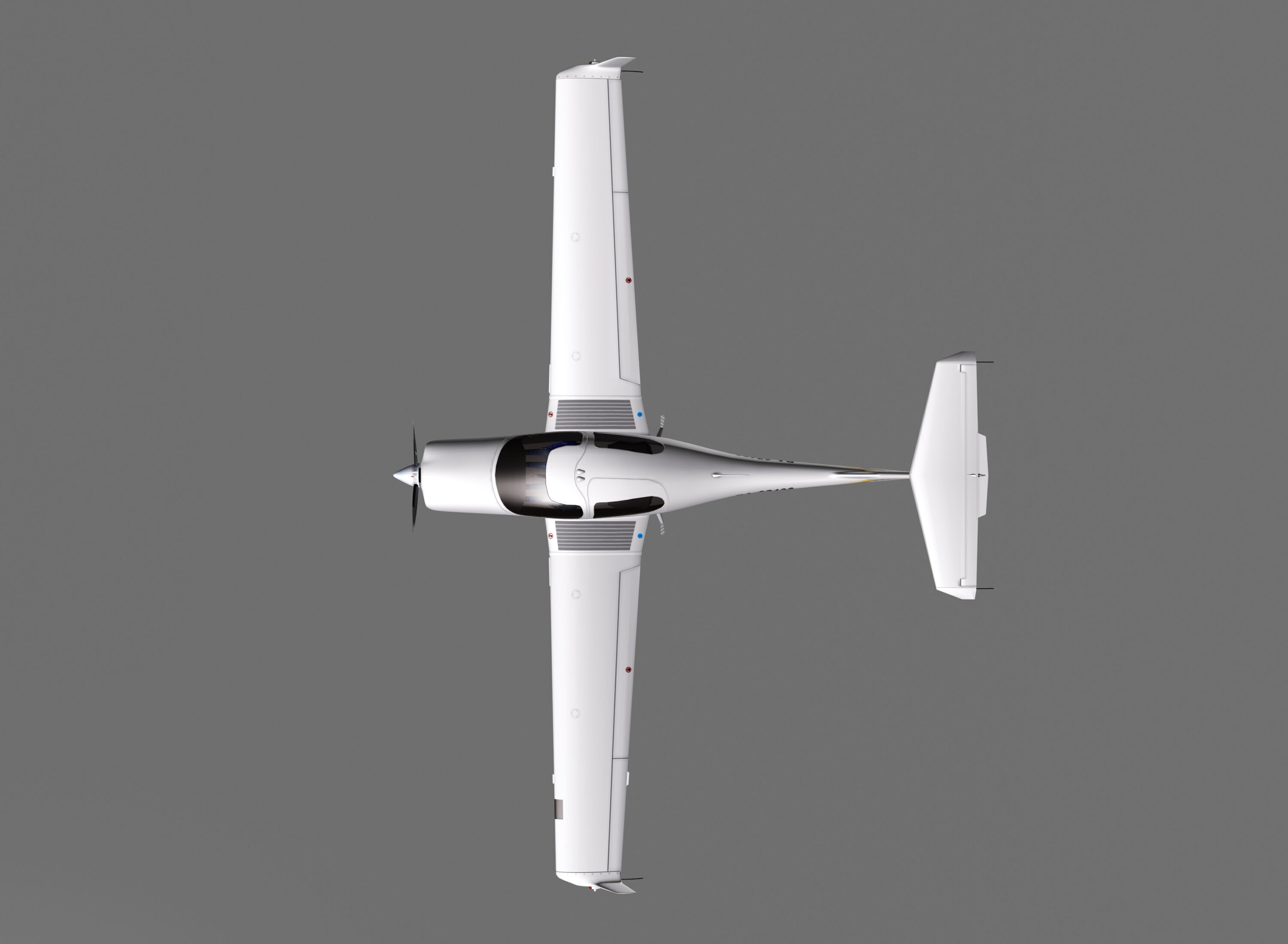 Diamond DA40 Low-poly 3D model_4