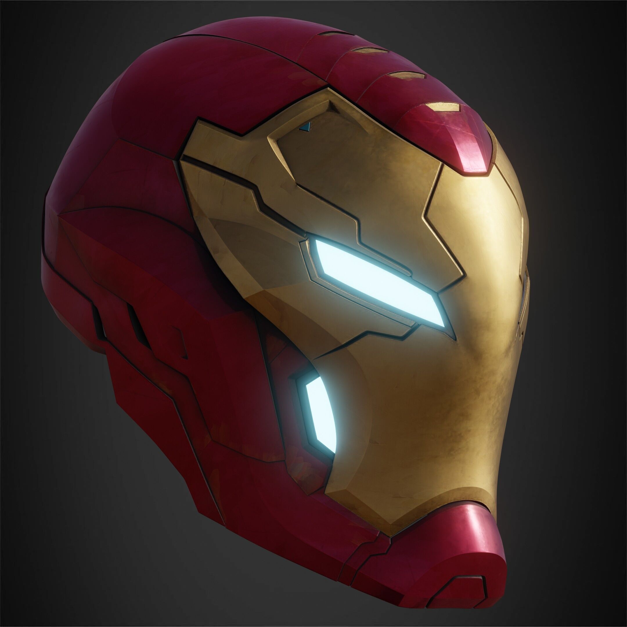 Marvel Rivals Iron Man Helmet for Cosplay 3D print model_10
